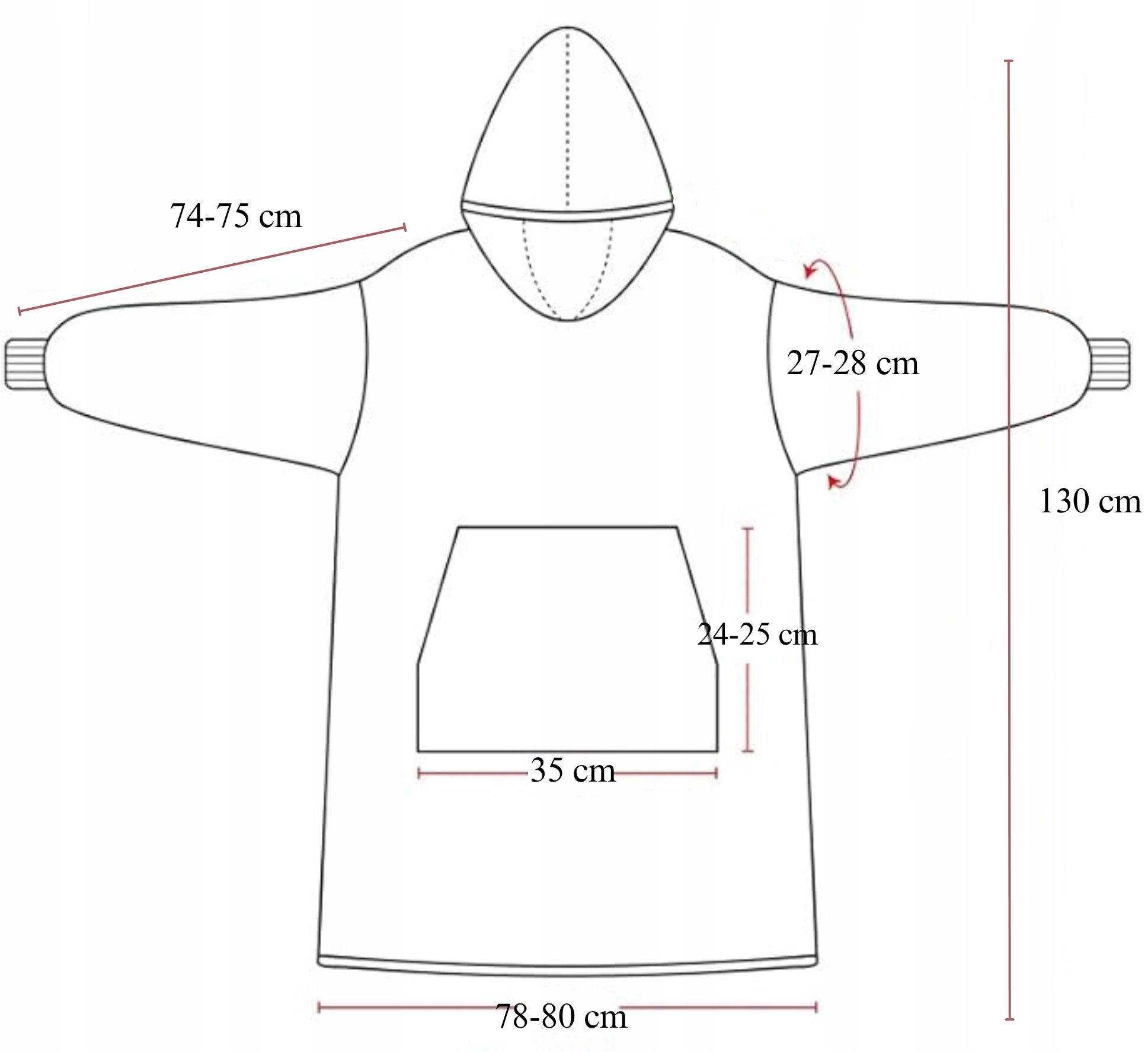 BLUZA KOC OVERSIZE CIEPŁA 2W1 GRUBA XXL FUTRZAK DŁUGA Z KAPTUREM KOCOBLUZA Materiał dominujący polar