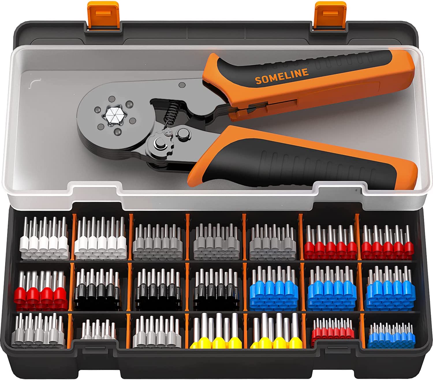 SOMELINE Zestaw Narzędzi do Zaciskania tulejek 0,25-6mm sześciokątny