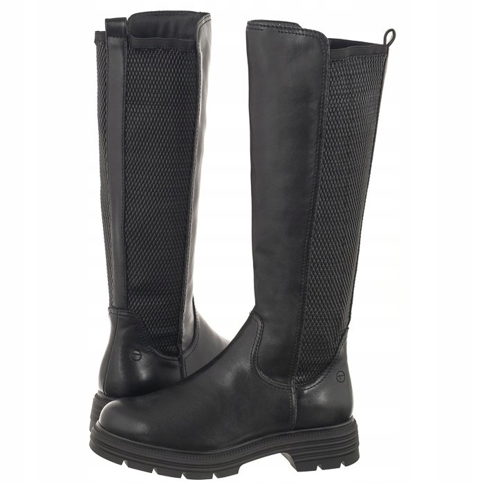Boty Kozačky Kozačky Dámské Tamaris Černé 1-25604-41 001 Black