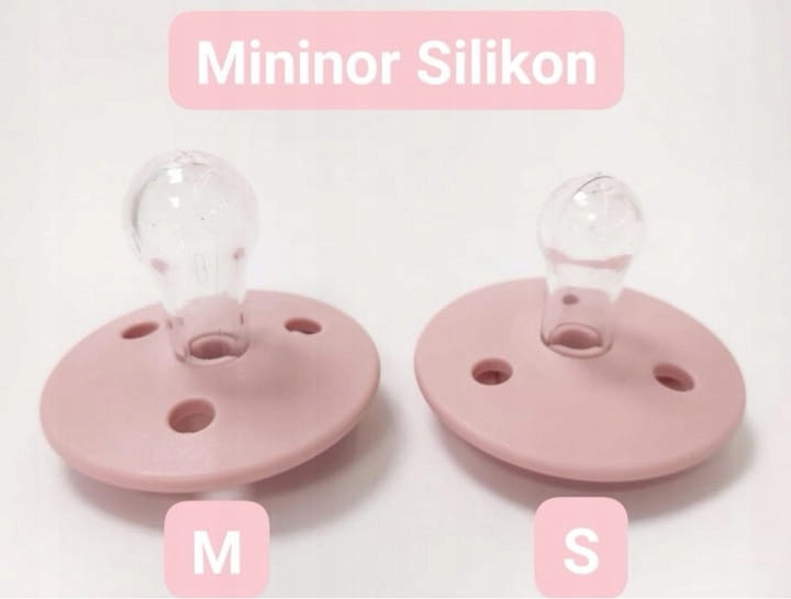 Smoczek okrągły silikonowy 0m+ Sunflower / Mininor Materiał smoczka silikon