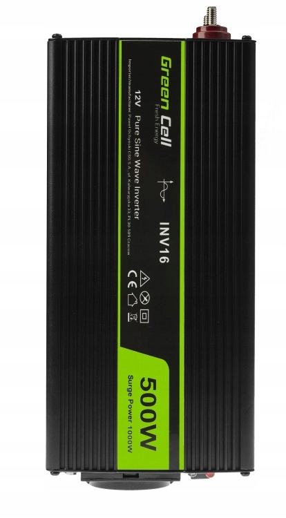 Menič GreenCell 12Vna230V 500W/1000W Plný