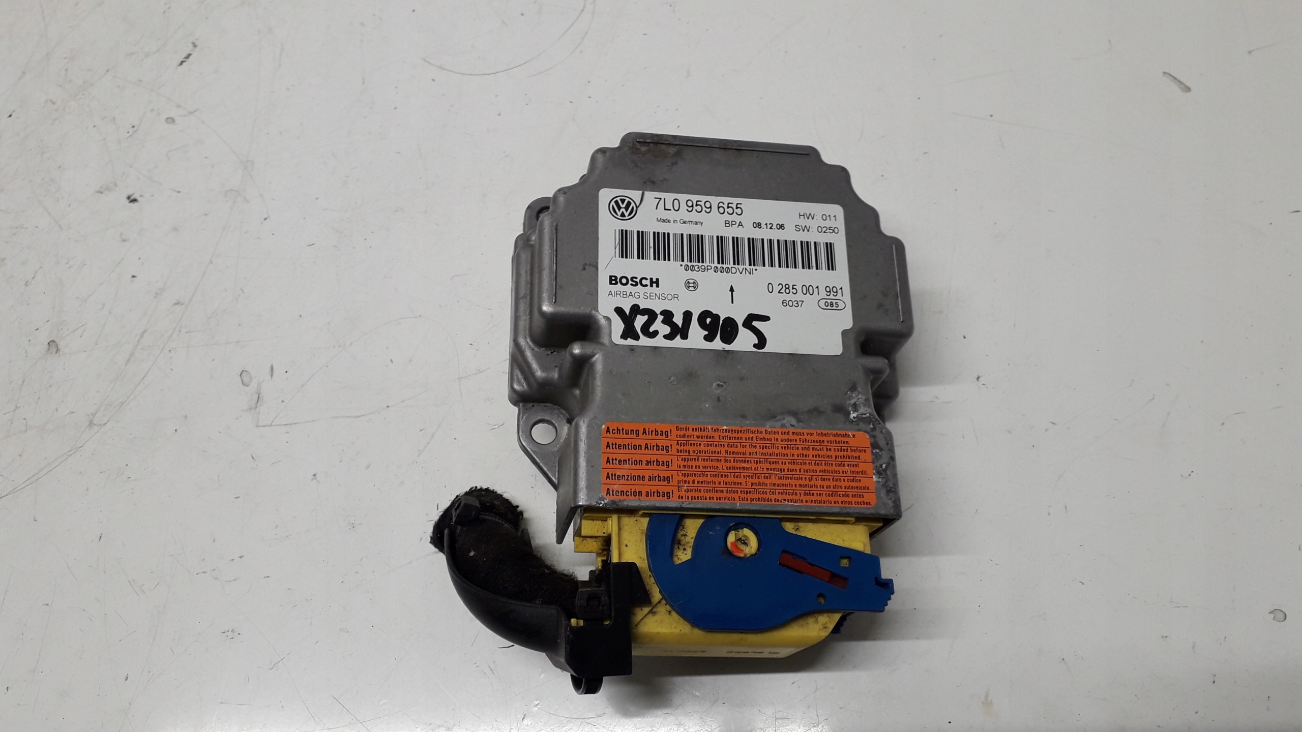 CAYENNE TOUAREG 7L MODUŁ SENSOR PODUSZEK AIRBAG