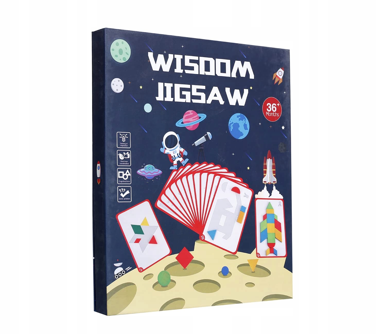 Kosmiczny TANGRAM Rozwija Logiczne Myślenie 36m+