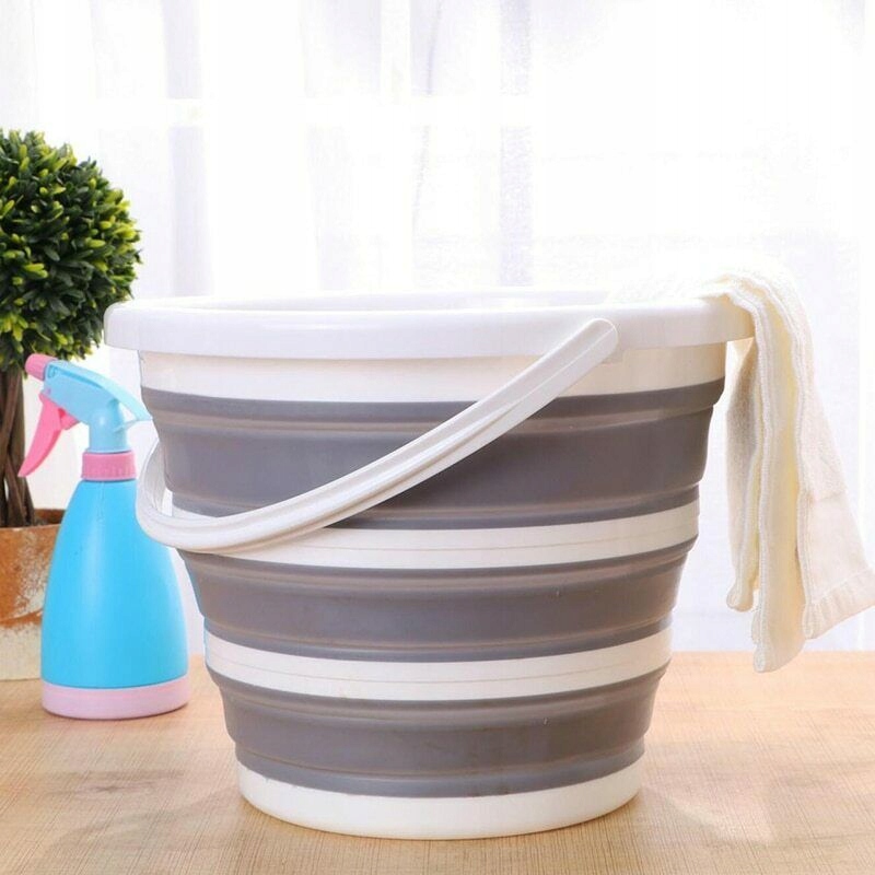 WIADRO WIADERKO SILIKONOWE SKŁADANE UNIWERSALNE TURYSTYCZNE CAMPINGOWE 10L Rodzaj inny