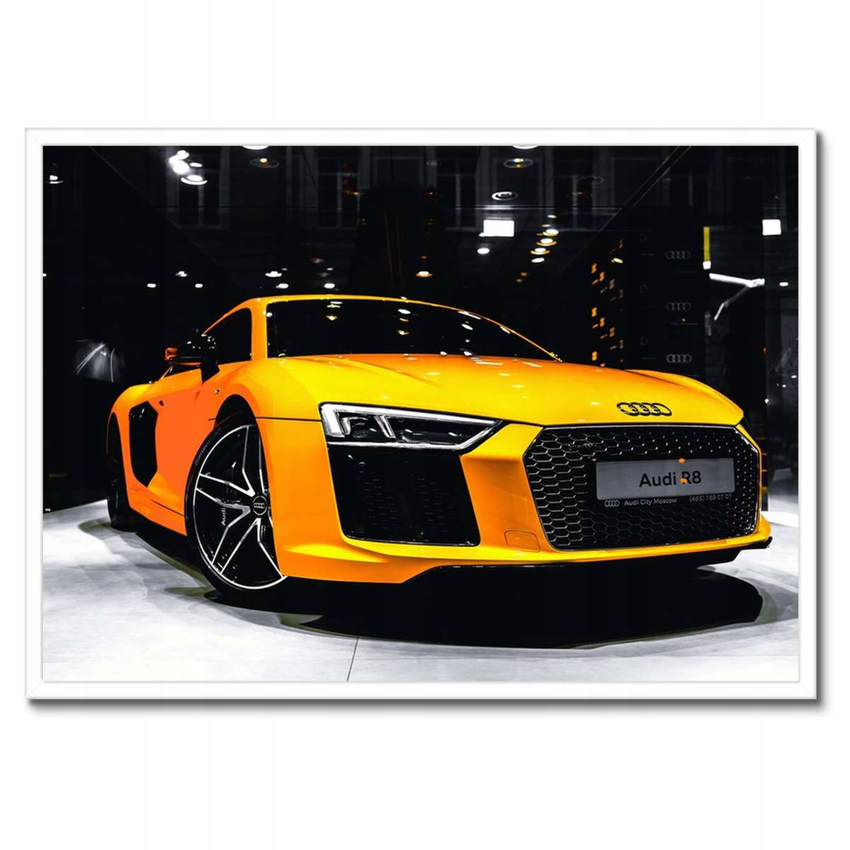 Plakáty v rámu 70x50 Žluté Audi R8