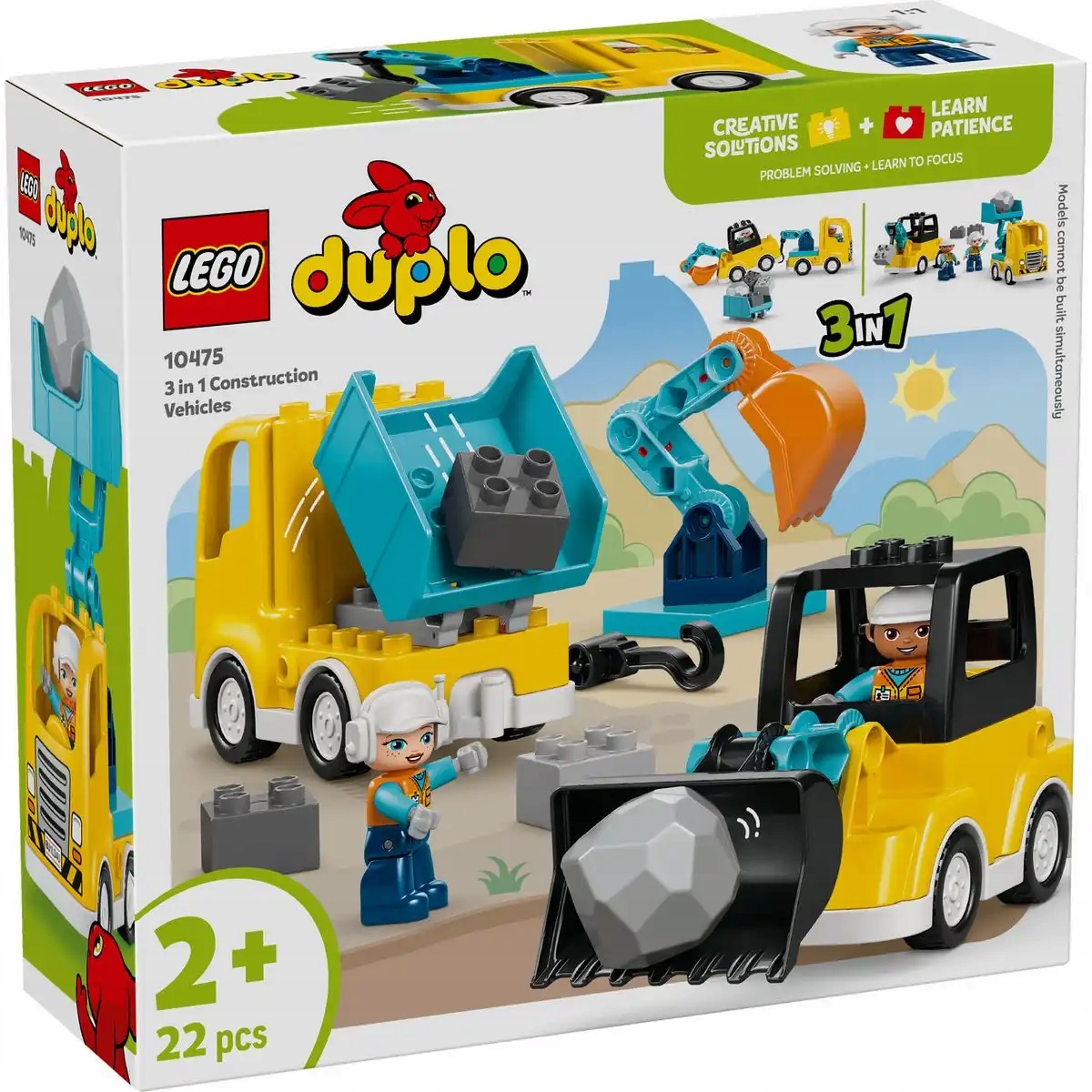 LEGO DUPLO 10475 MASZYNY BUDOWLANE 3 W 1