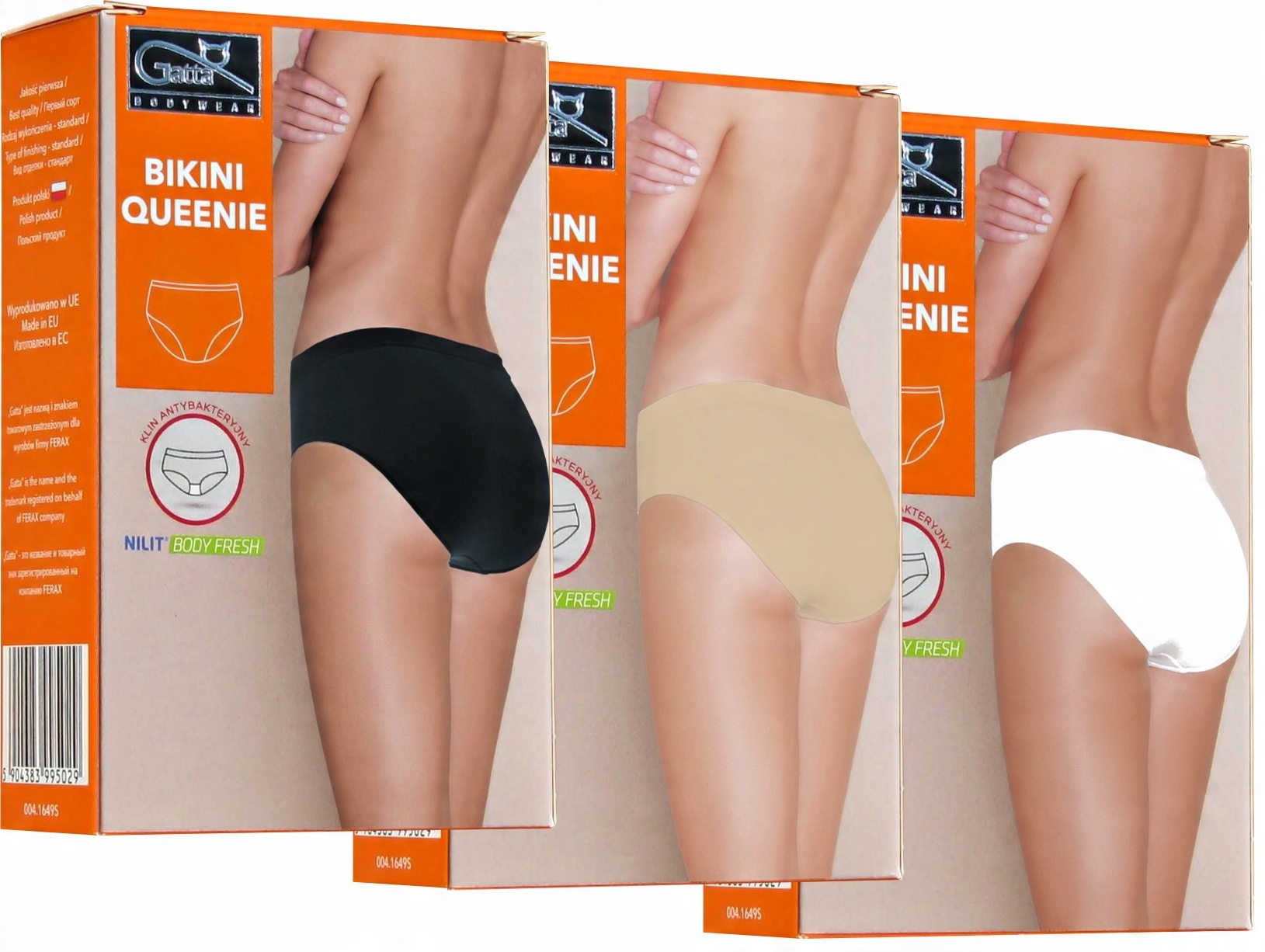 

3-PAK Gatta Figi Bezszwowe Queenie Bikini r.L