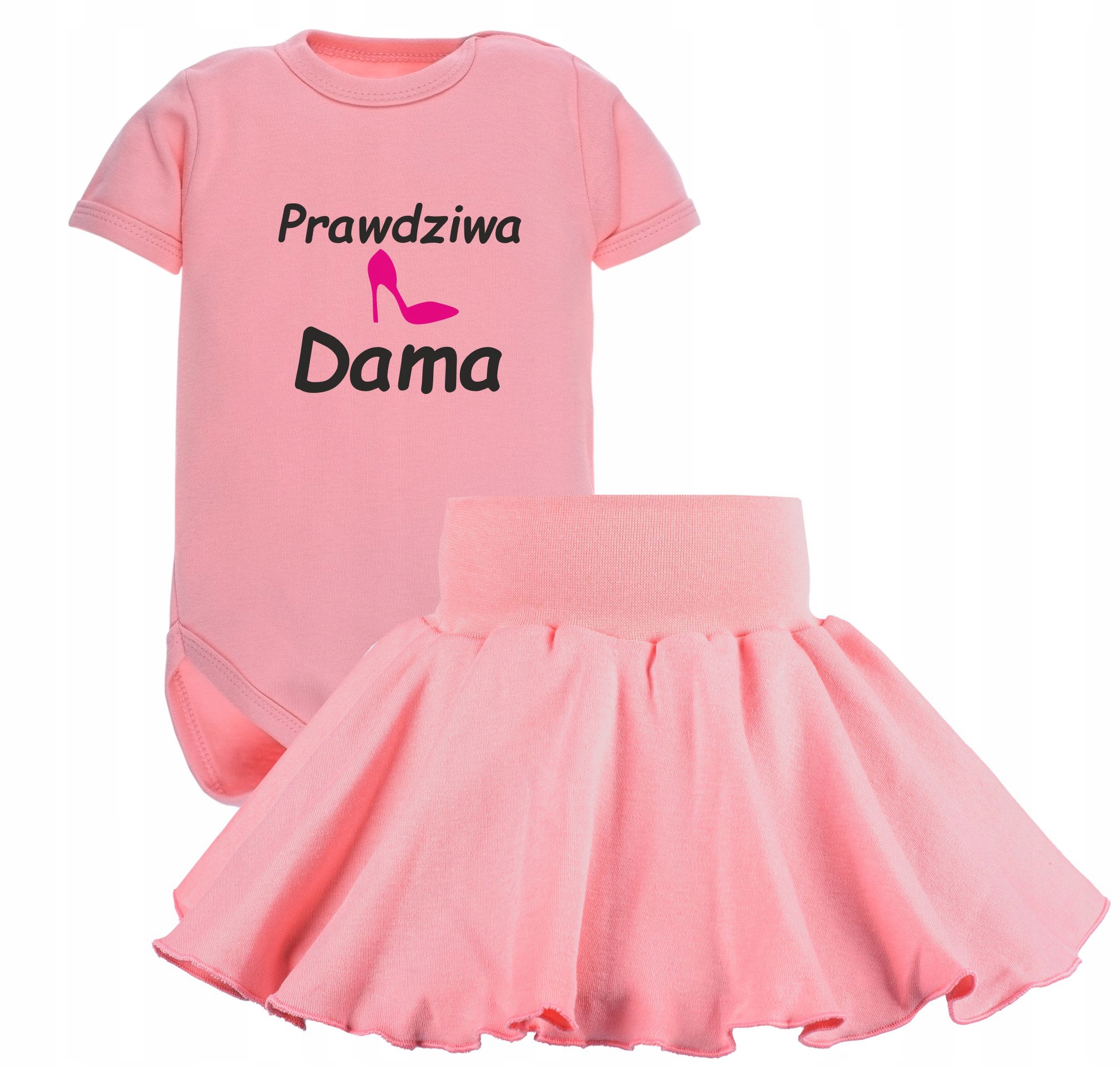 

Komplet dla dziewczynki Prawdziwa dama, bawełna