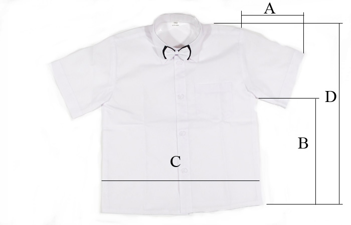 KOSZULA CHŁOPIĘCA BIAŁA Z KRÓTKIM RĘKAWEM I Z MUSZKĄ ELEGANCKA 134 Kolor biały