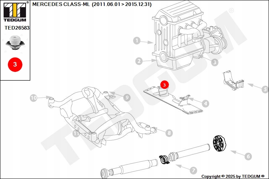 tedgum TED26583 Двигателя