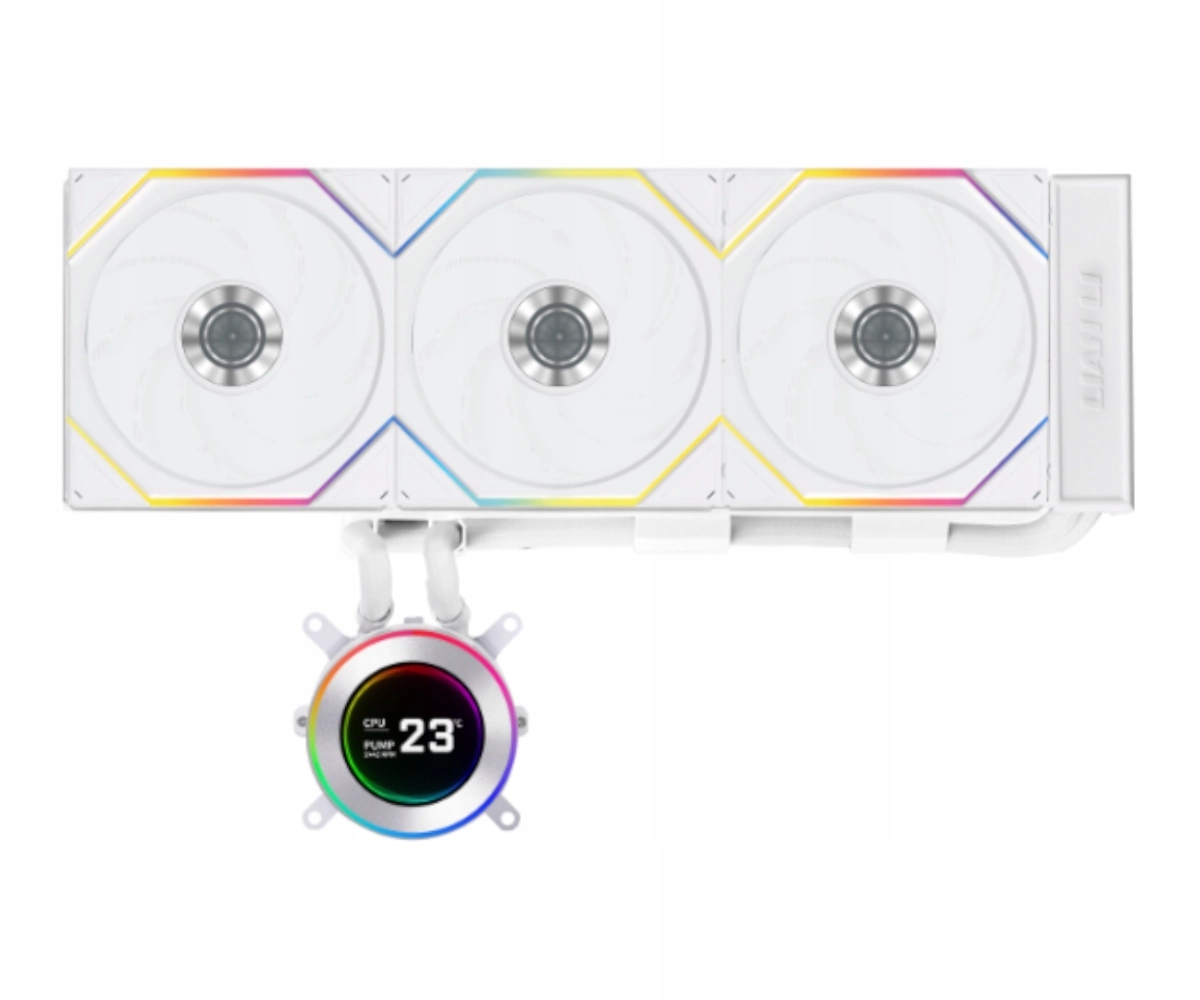 Chłodzenie wodne Lian Li Hydroshift II LCD-C 360TL 3x120mm Intel Amd Białe
