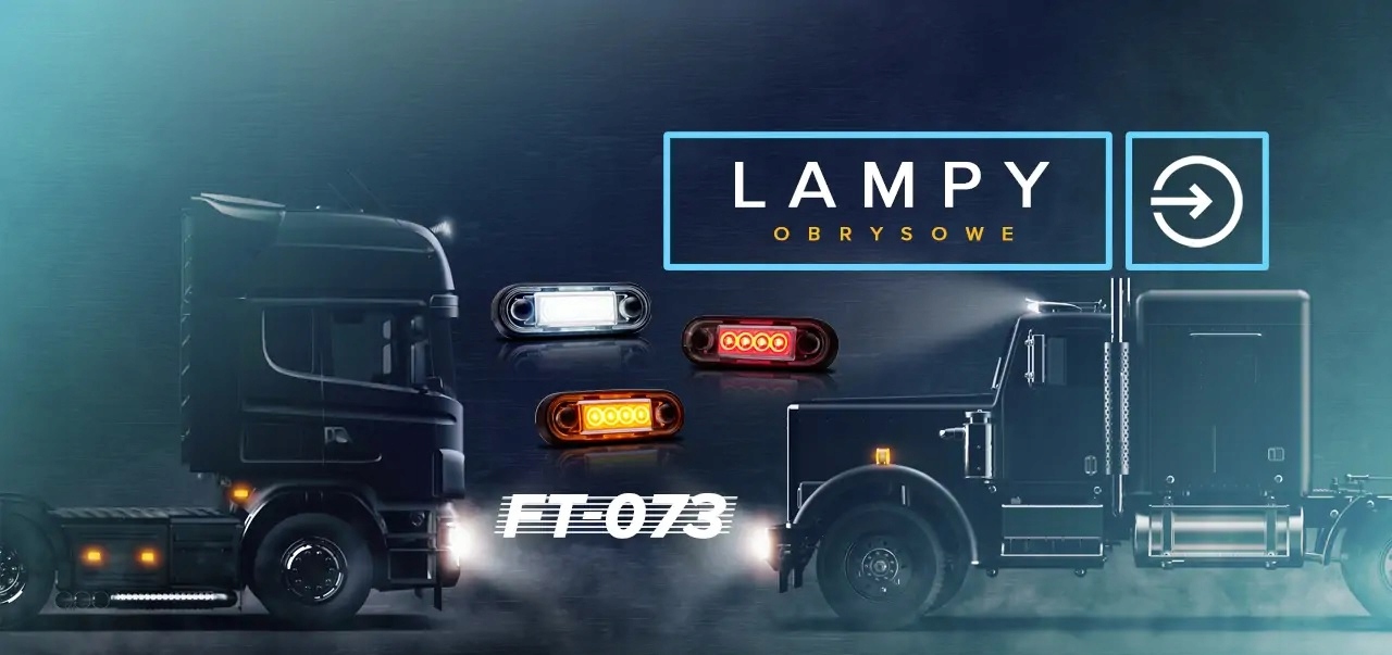LAMPA OBRYSOWA LED POMARAŃCZ FRISTOM FT073 NA RURĘ Źródło światła LED