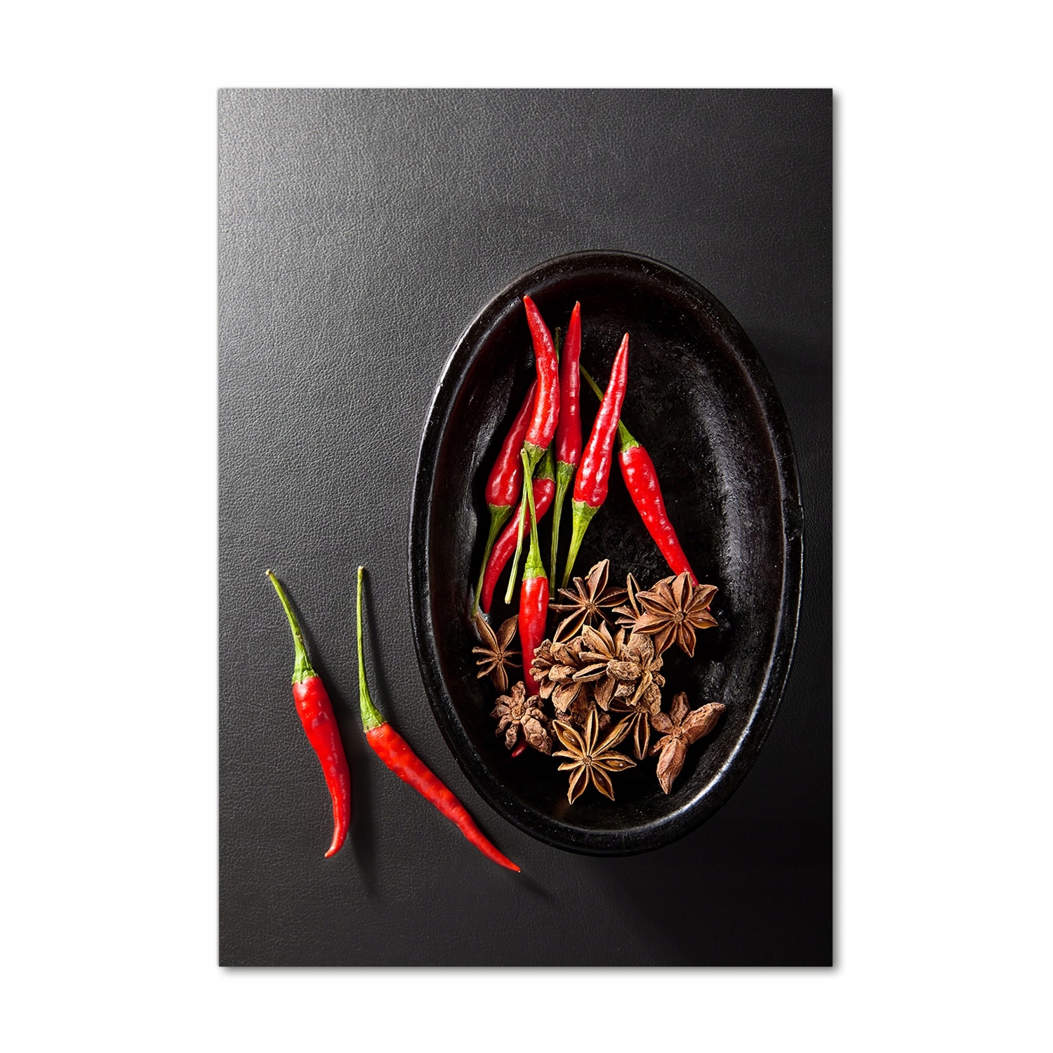 

Foto obraz szklany pionowy Papryczki chilli 70x100