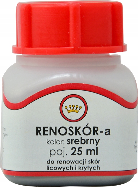 

Farba do skóry lakier Renoskór Srebrny 25ml