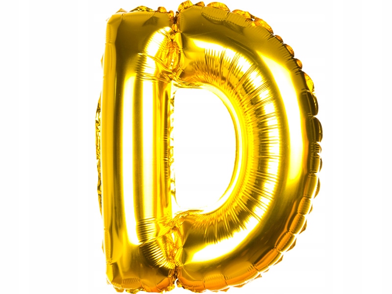 

Balony Foliowe Literki 40CM Balon Literka Złota D