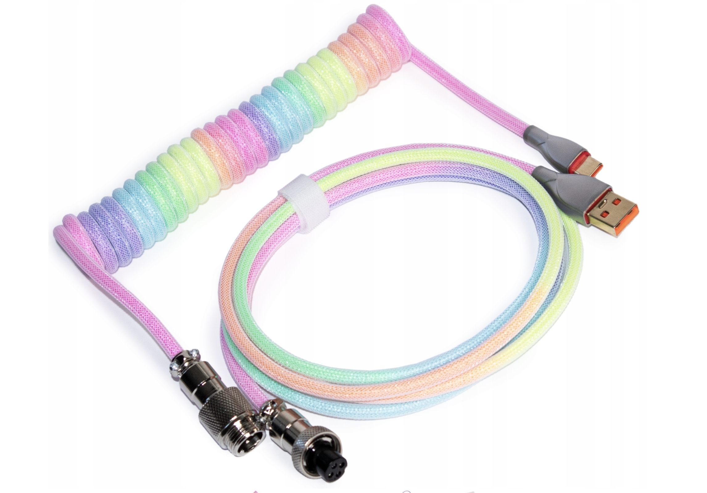 Kabel Spiralny do Klawiatury Mechanicznej Aviator Coiled Cable Fade