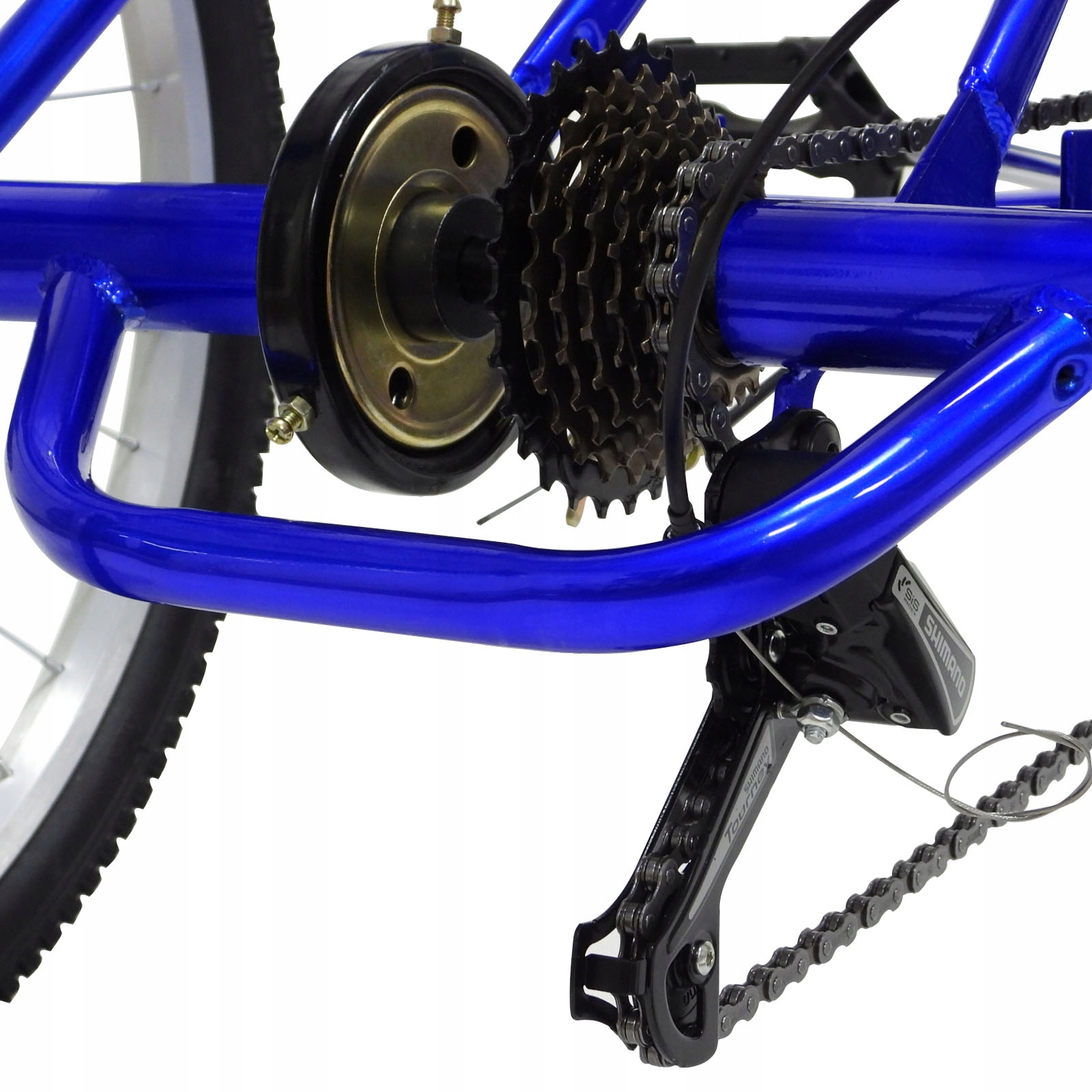 24 CALOWY SKŁADANY ROWER TRÓJKOŁOWY 7 PRĘDKOŚCI Materiał ramy stal