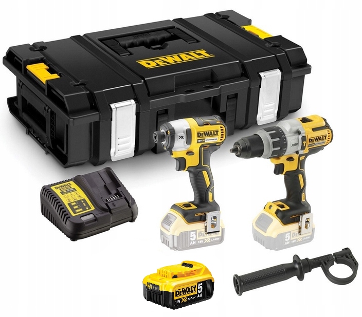 DeWalt DCK276P1 18V Xr Combo Set DCD996 DCF887 1x5Ah 205 nm 95 nm