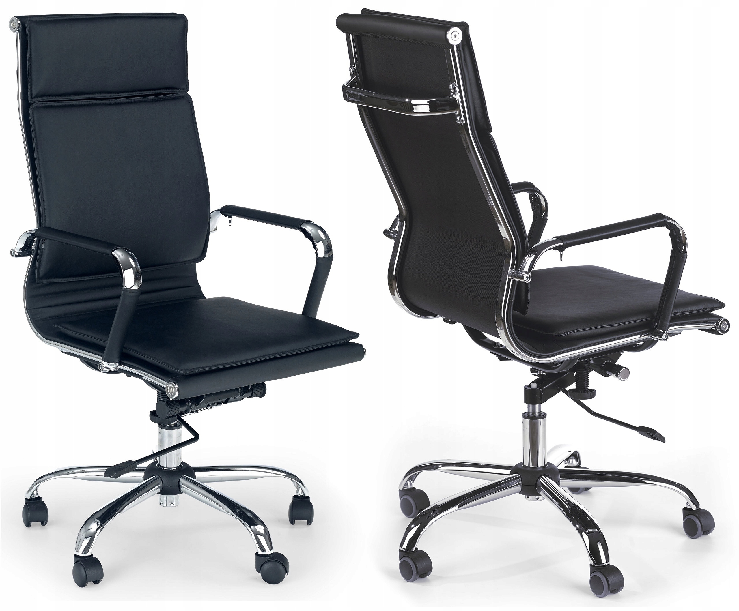 

Fotel obrotowy do biurka Mantus czarny Tilt Halmar