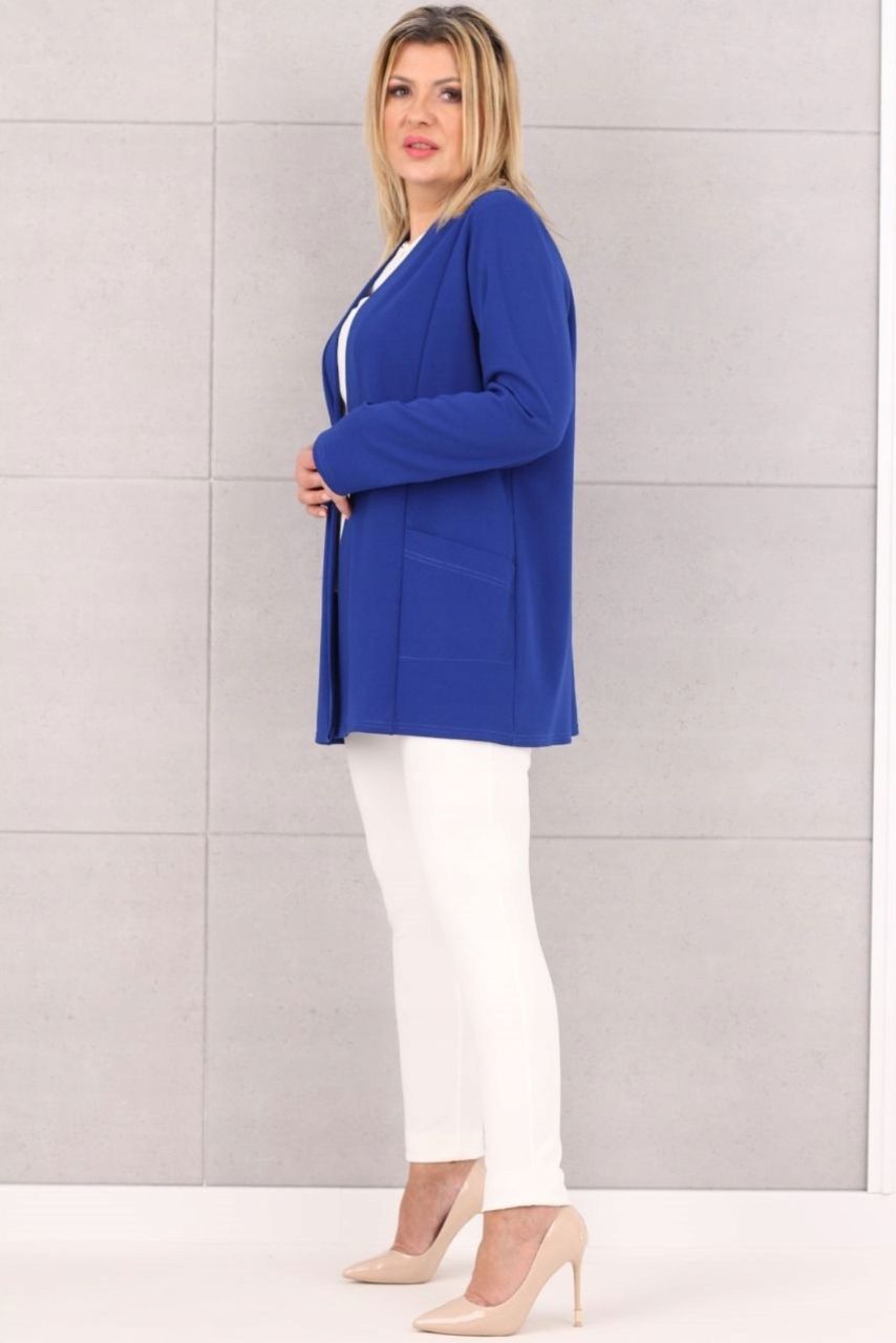 GŁADKA NARZUTKA ELEGANCKA LUŹNA POLSKI PRODUCENT DUŻE ROZMIARY Odcień chabrowy