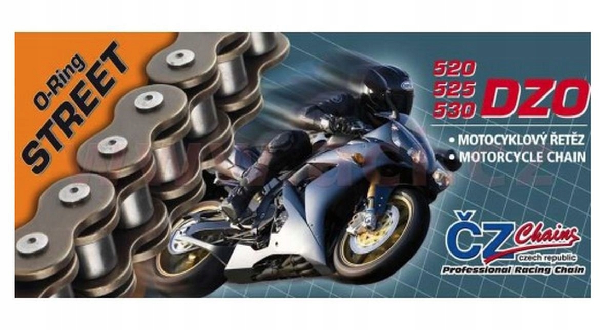 Hnací Reťazec 520 Dzo (112 Článkov) O-krúžok Bronze Do 750 CCM (street)