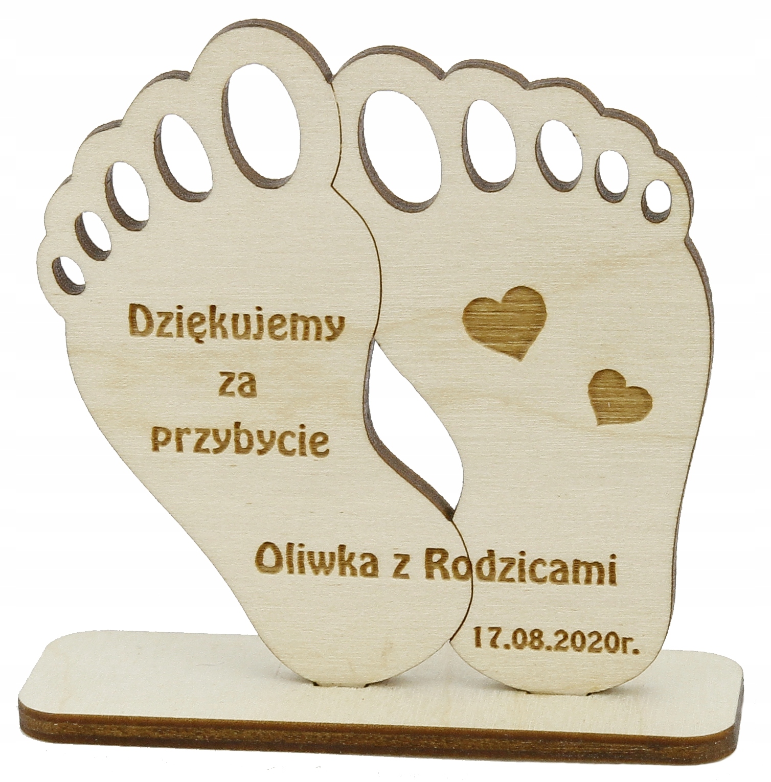 Statuetki podziękowania upominki dla gości Chrzest