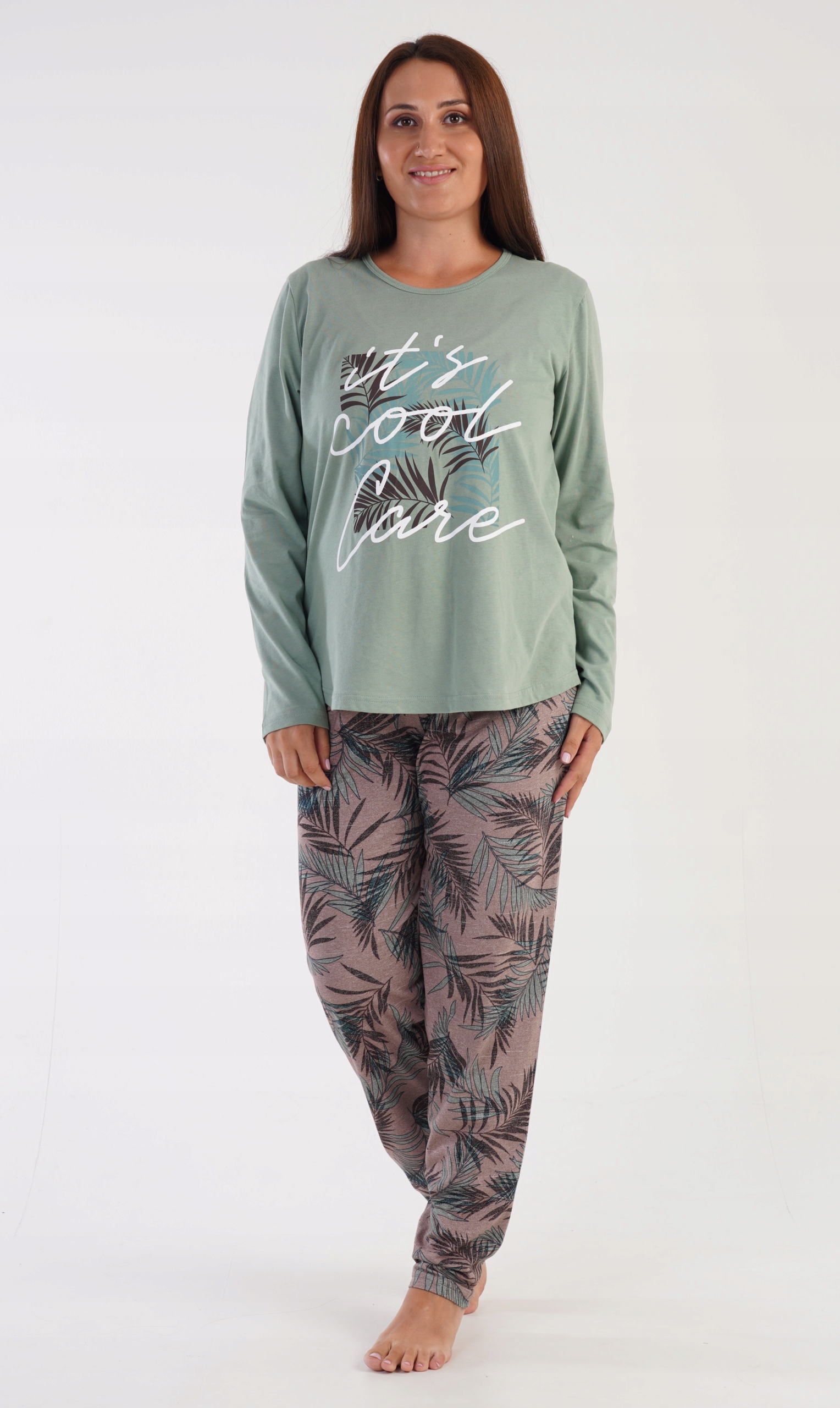 Dámské pyžamo Vienetta Plus Size vel. 6XL