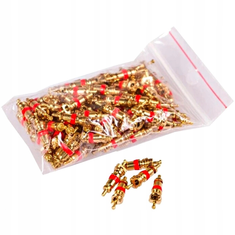 

Wkład zaworu wentyla dętki zaworek krótki 100 szt