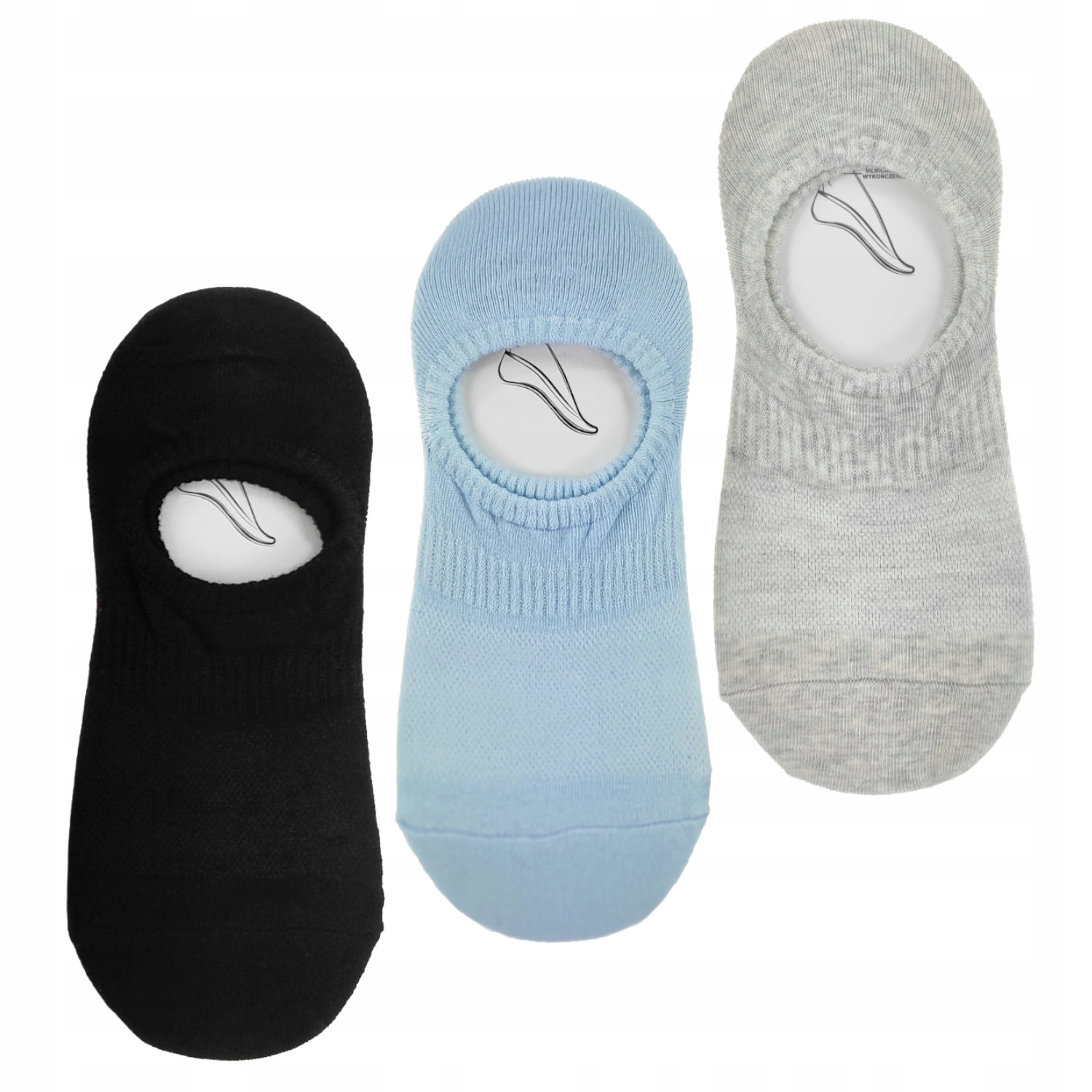 

3x Damskie skarpety stopki balerinki 35-38
