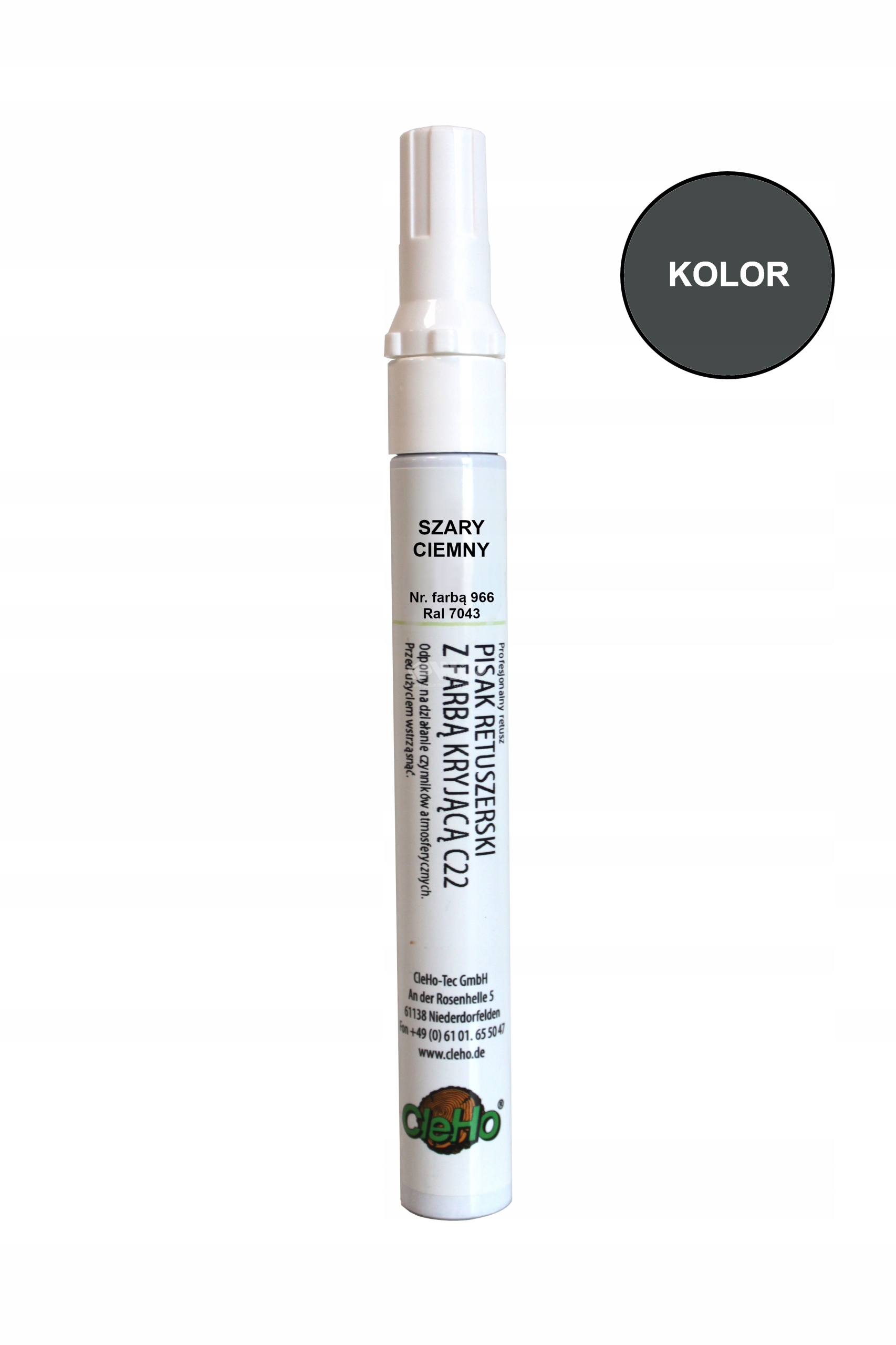 

Pisak do naprawy mebli Szary ciemny nr966 RAL7043