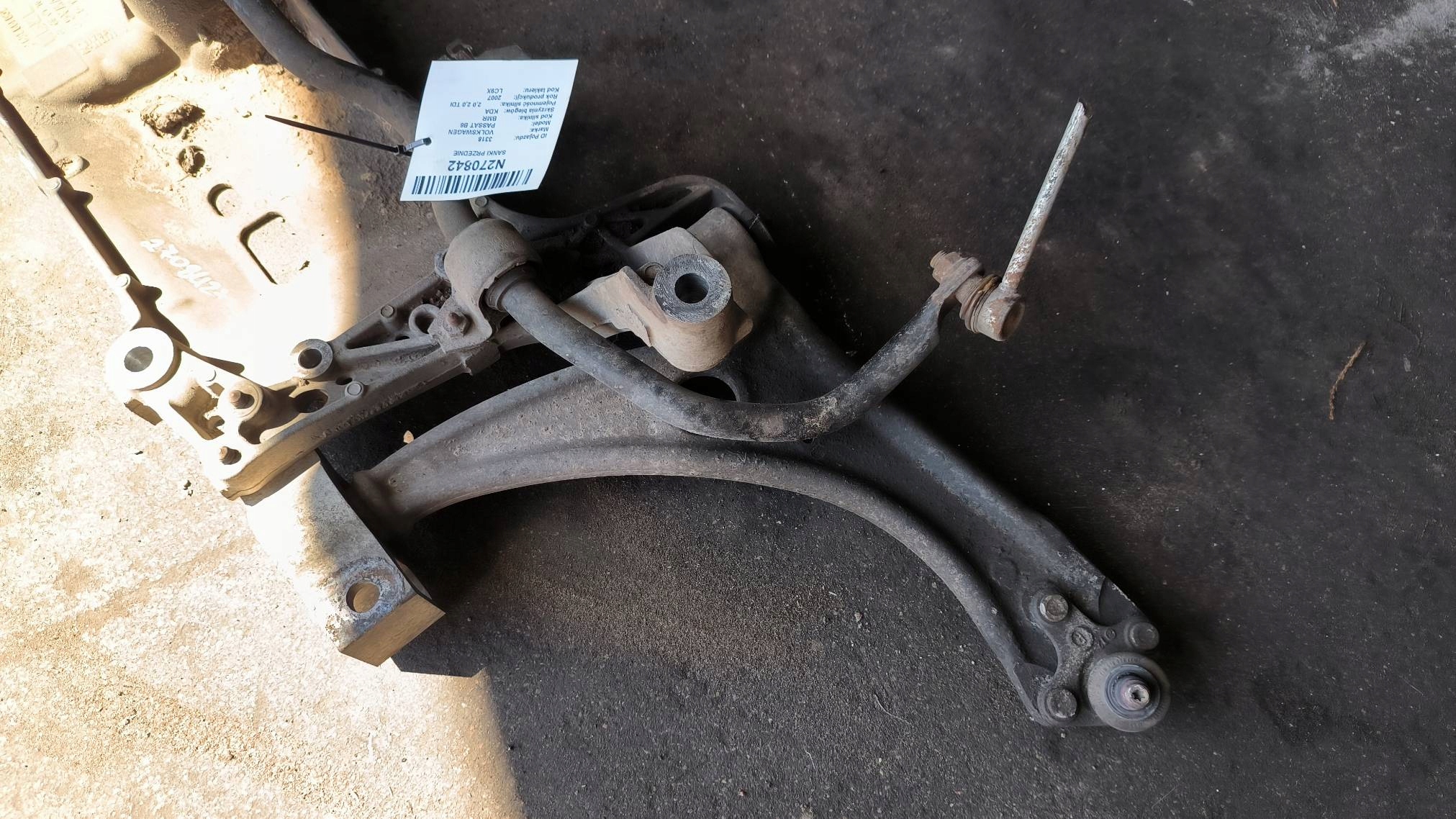 axle beam front 3C0199369F 2.0 TDI VOLKSWAGEN PASSAT B6