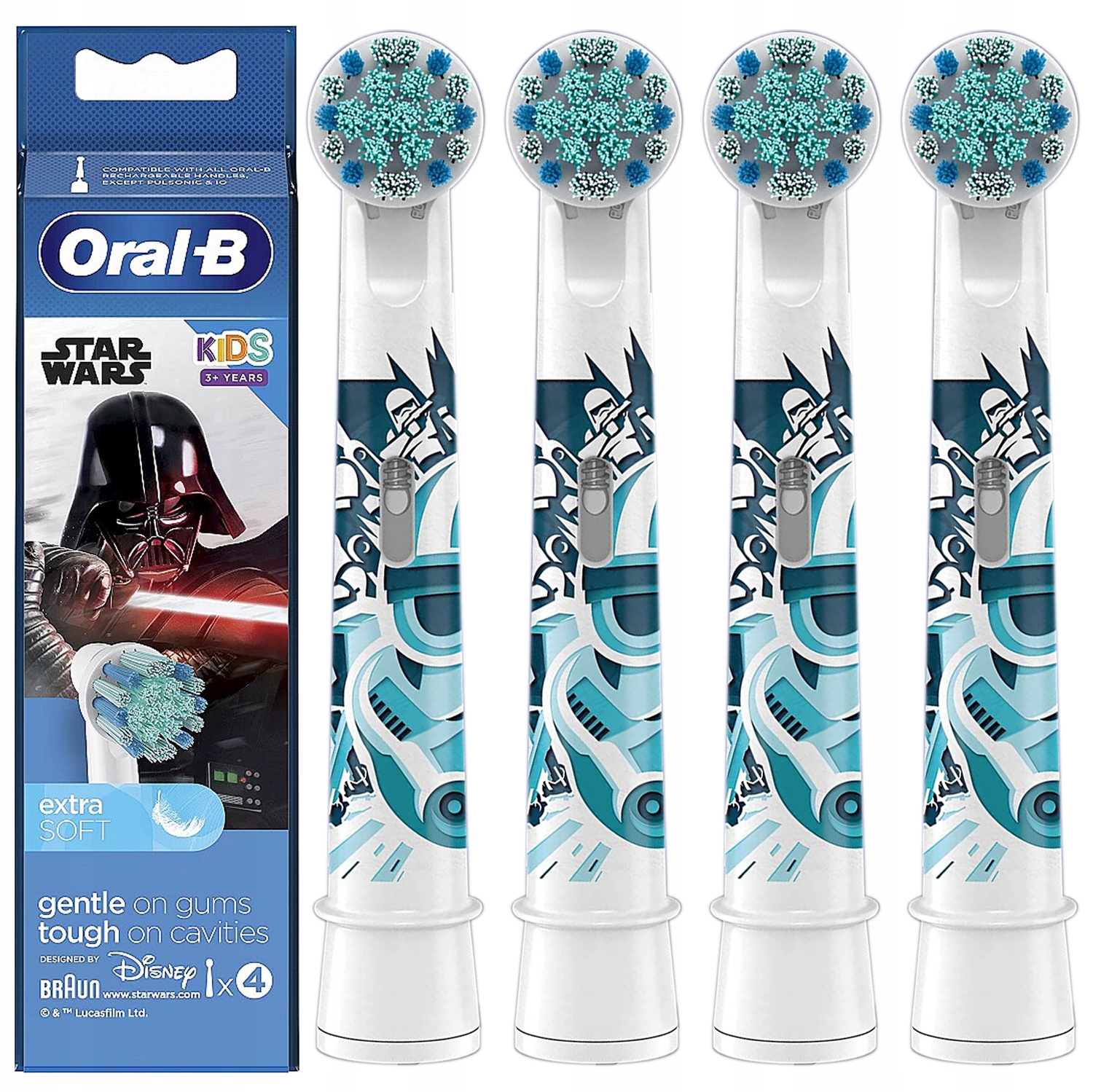 

4 Końcówki Braun Oral-b Star Wars Dla Dzieci