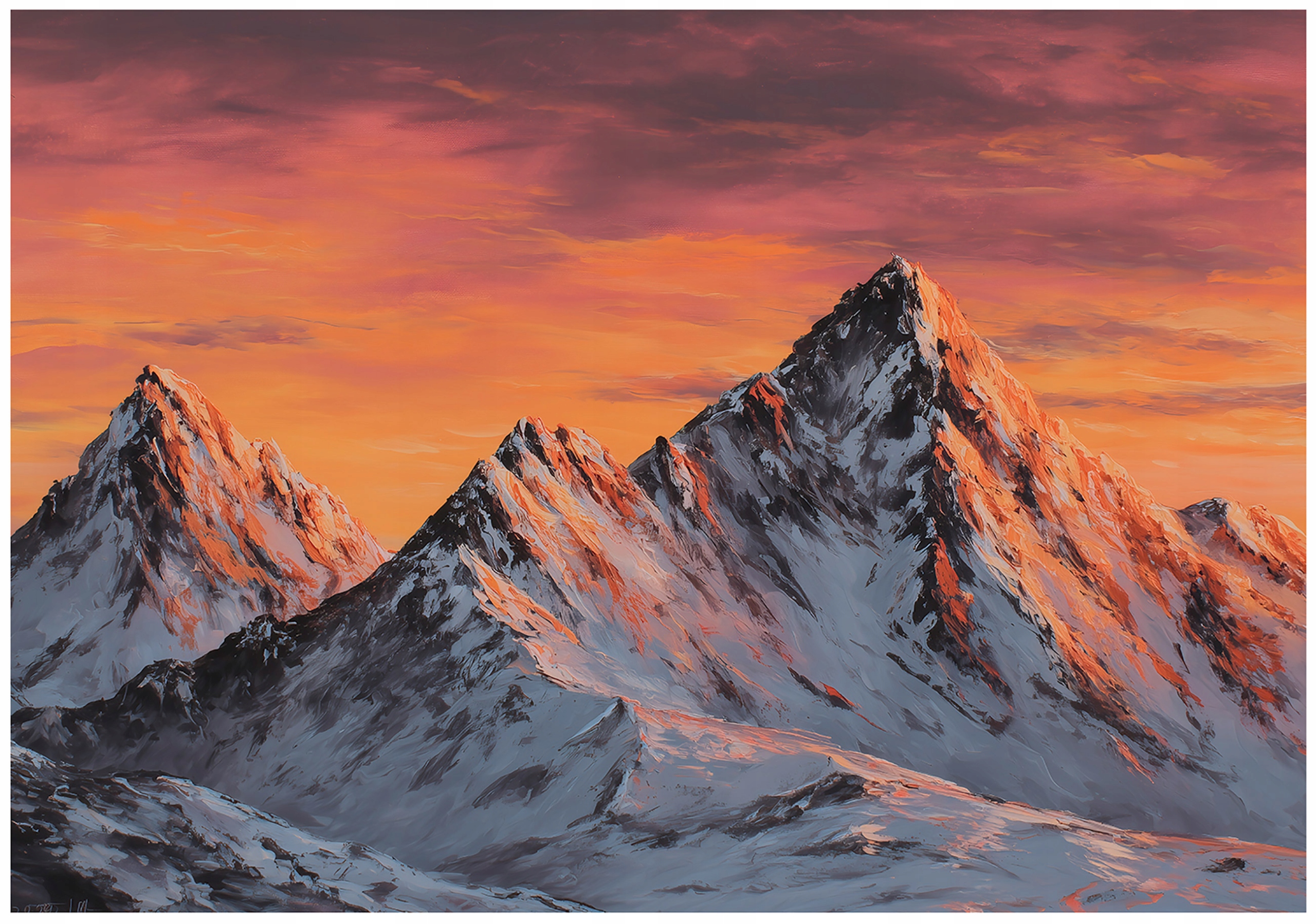 Fototapeta Oranžová Hory Tapeta Do Predsiene Kancelárie 350x250