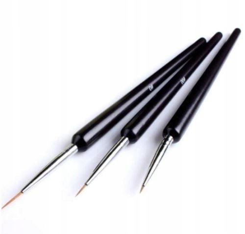 Zestaw pędzelków do zdobień czarne