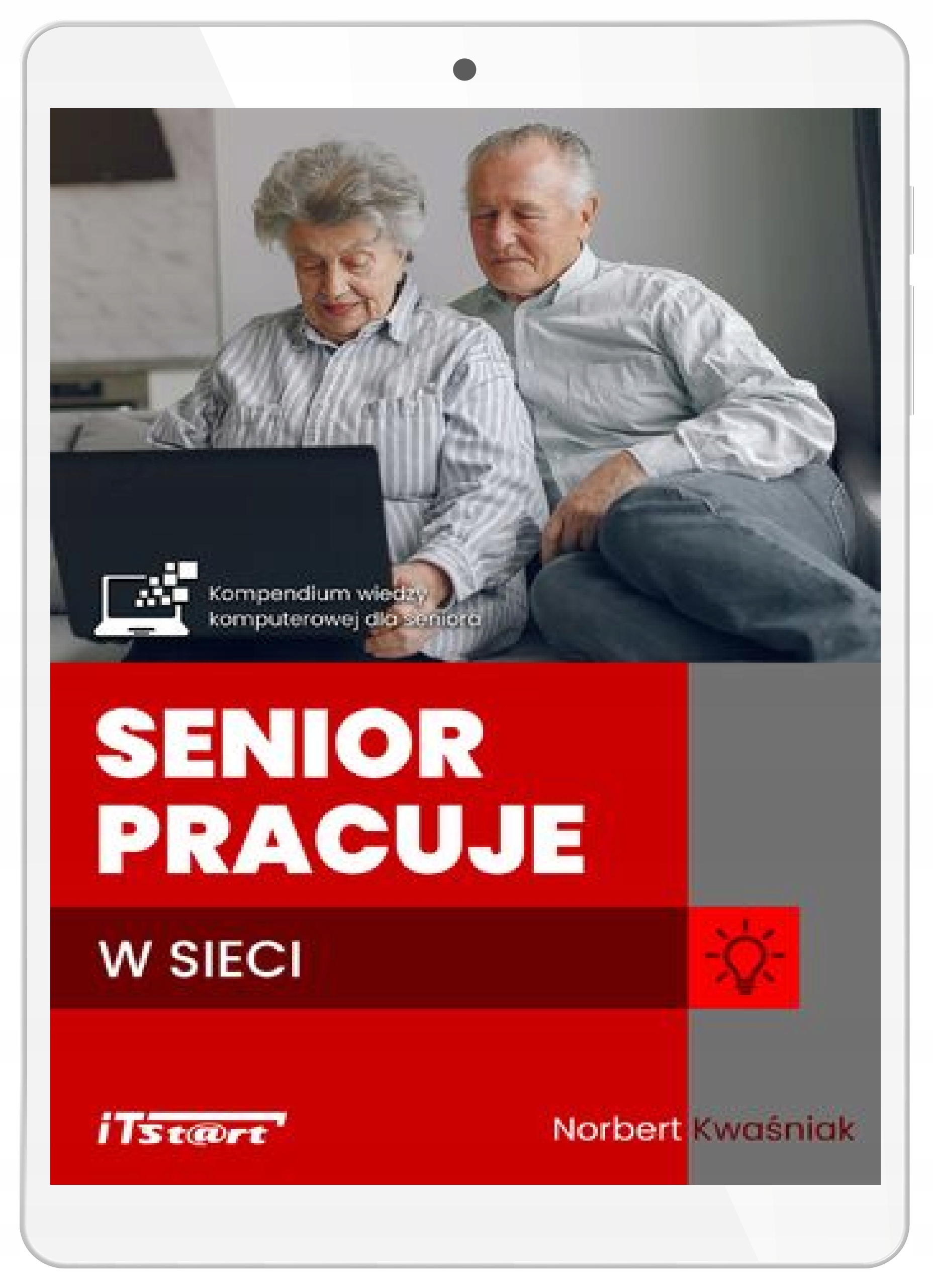 Senior pracuje w sieci