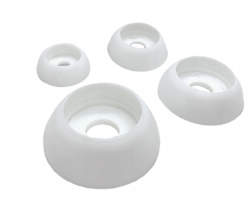 Dwuczęściowa zaślepka na śrubę M8 BIAŁA Kolor biały