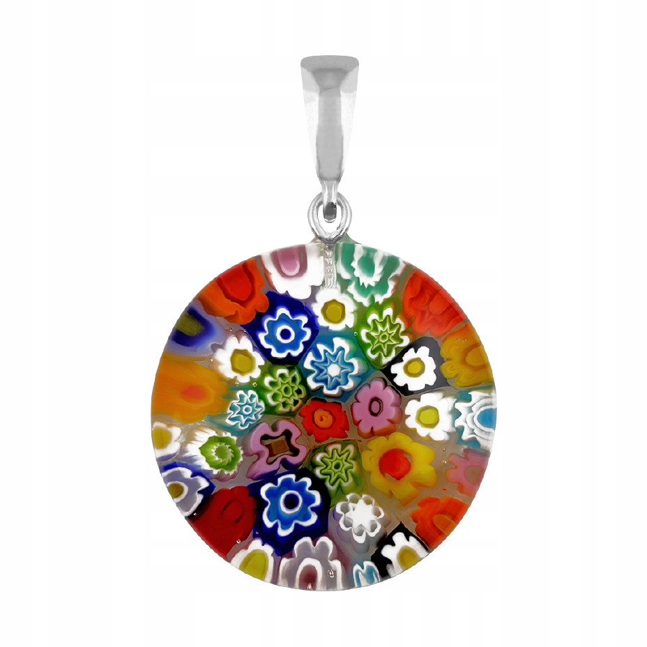 Dámský přívěsek Harf vícebarevný sklo murano kolečko