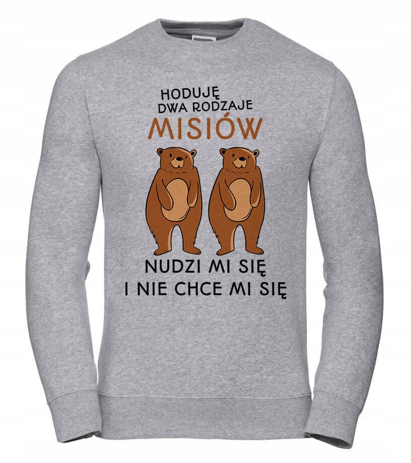 Dámská Mikina Dva druhy medvídků 3XL šedá