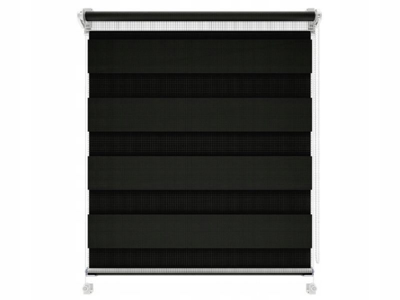 

Roleta Dzień i Noc Grafitowa Czarna 49x150 szara