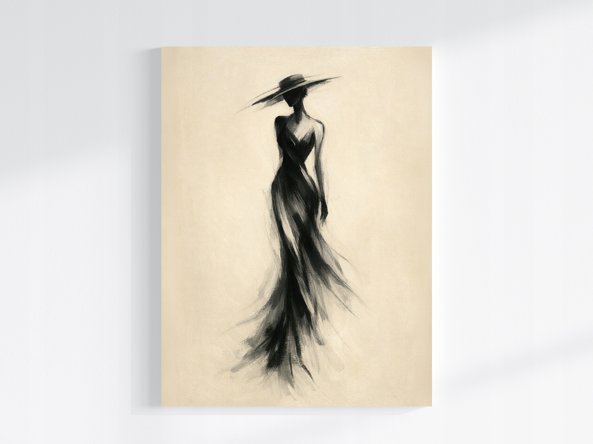 Obraz Na Plátně Canvas Grafika Žena Dívka Modelka Silueta 75x100