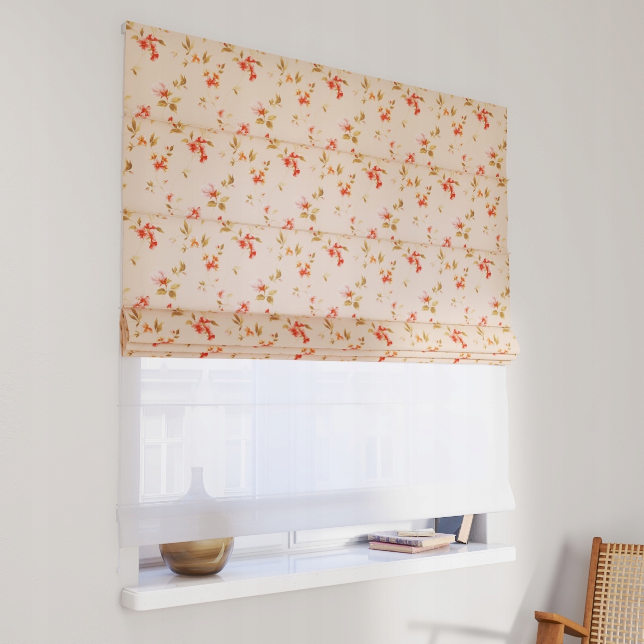 Hotová rímska roleta Duo 110 x 150 cm zelená