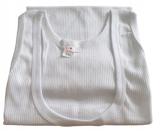 6 x PODKOSZULKA męska100% bawełna prążek rozm 2XL Rozmiar XXL