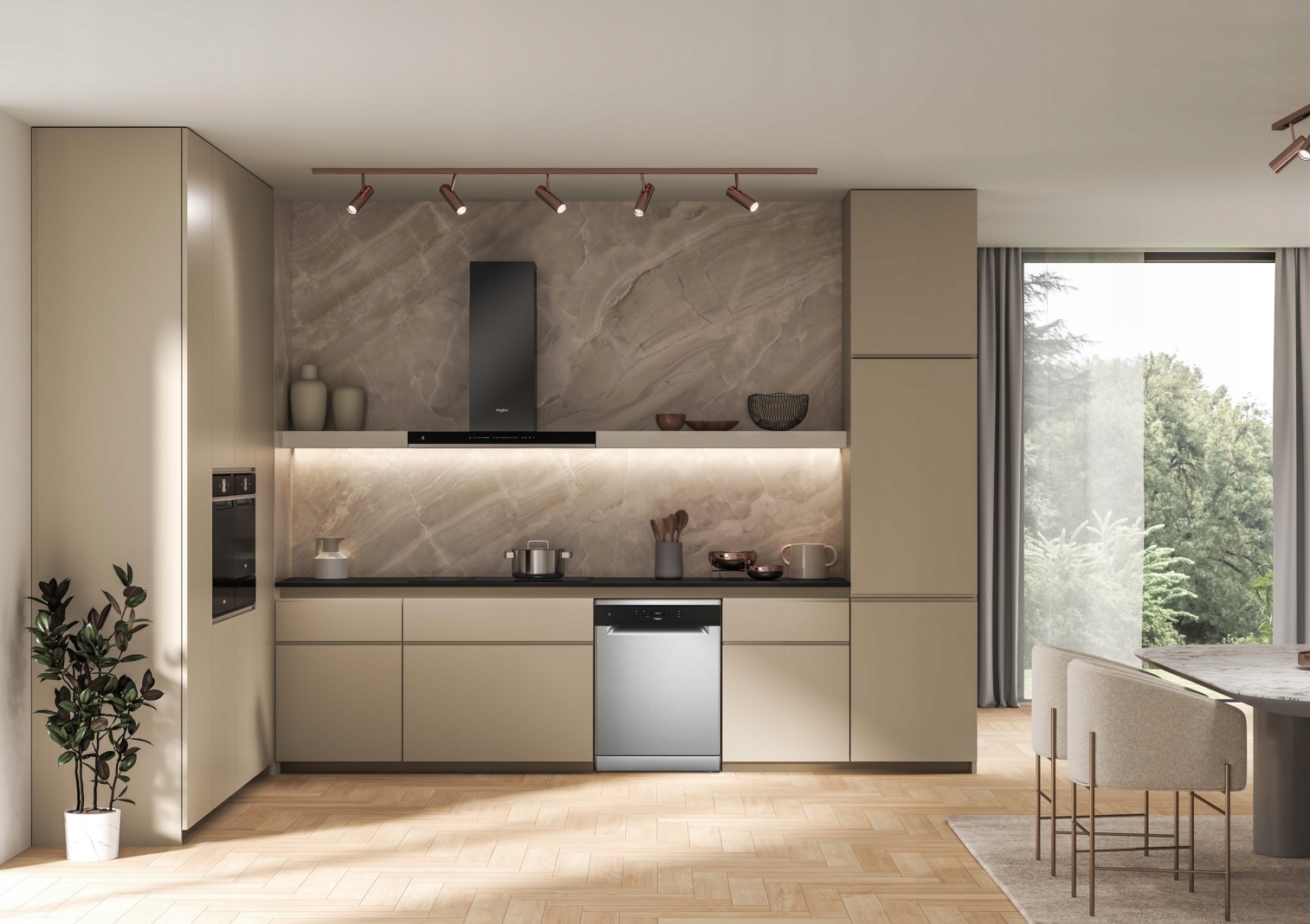 Zmywarka wolnostojąca Whirlpool W2F HD624 X 60cm 14 kpl Overflow FlexiSpace Marka Whirlpool