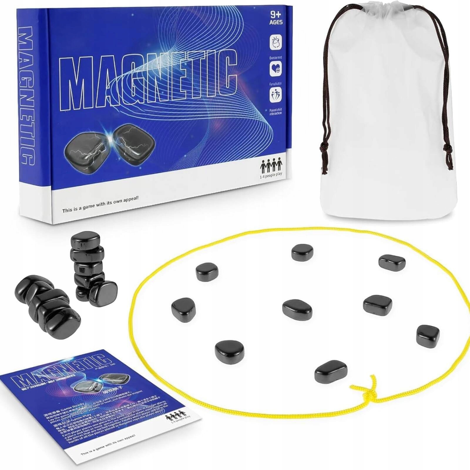 KAMIENIE MAGNETYCZNE DO GRY GRA SZACHY 36 KULEK MAGNETYCZNYCH MAGNETIC Producent inny