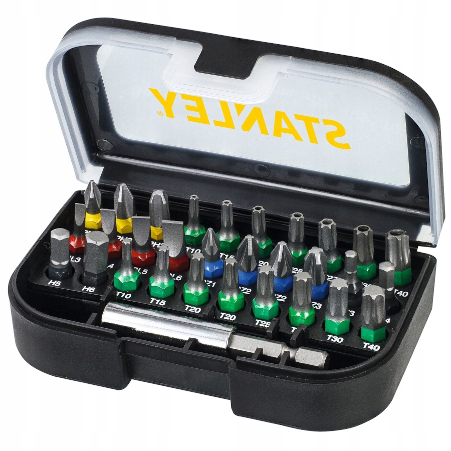 STANLEY STA60490 Zestaw bitów i końcówek 25mm 31el