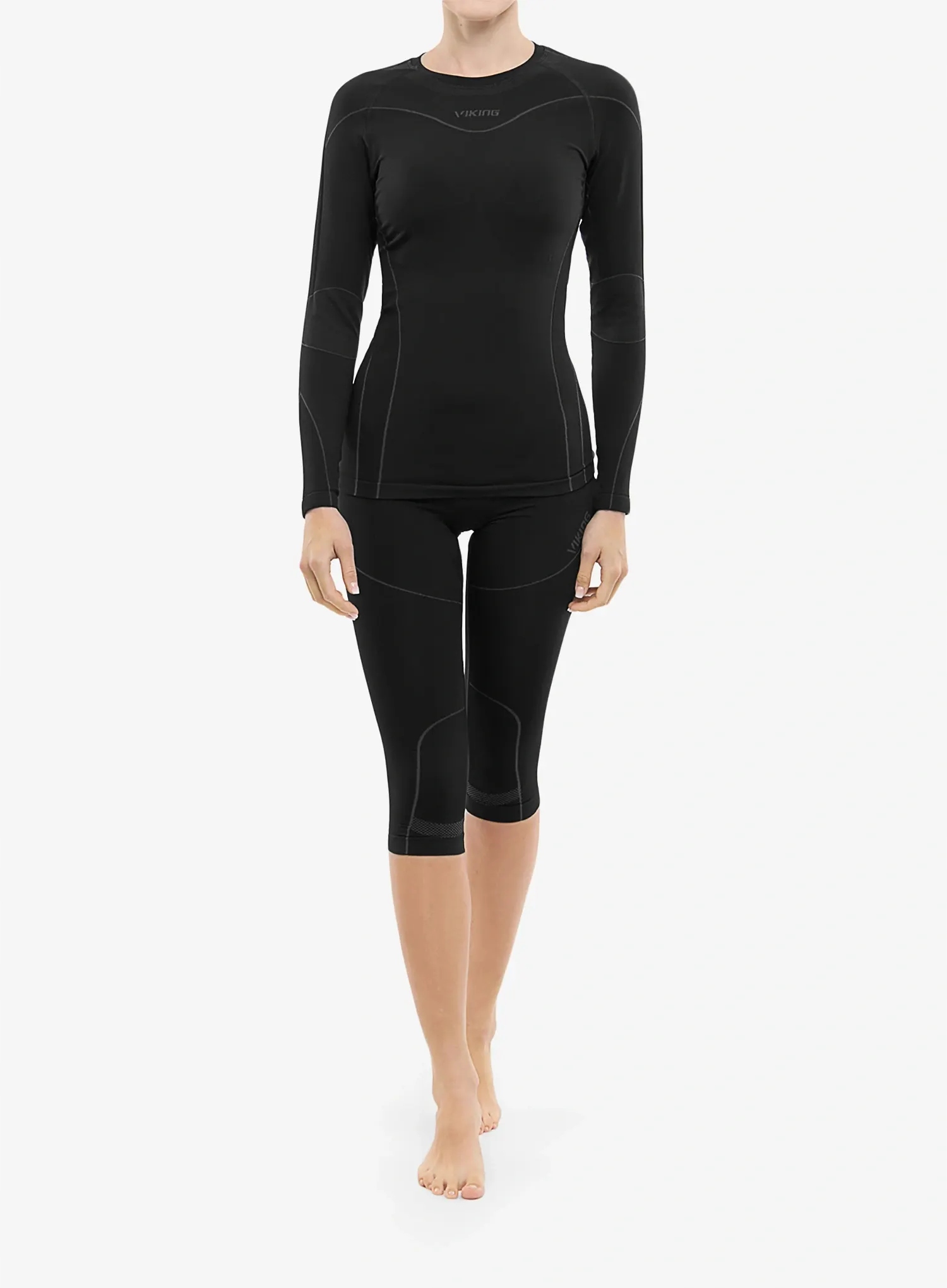 Dámské termoaktivní prádlo Viking Base Layer Gaja 3/4 Set černé S