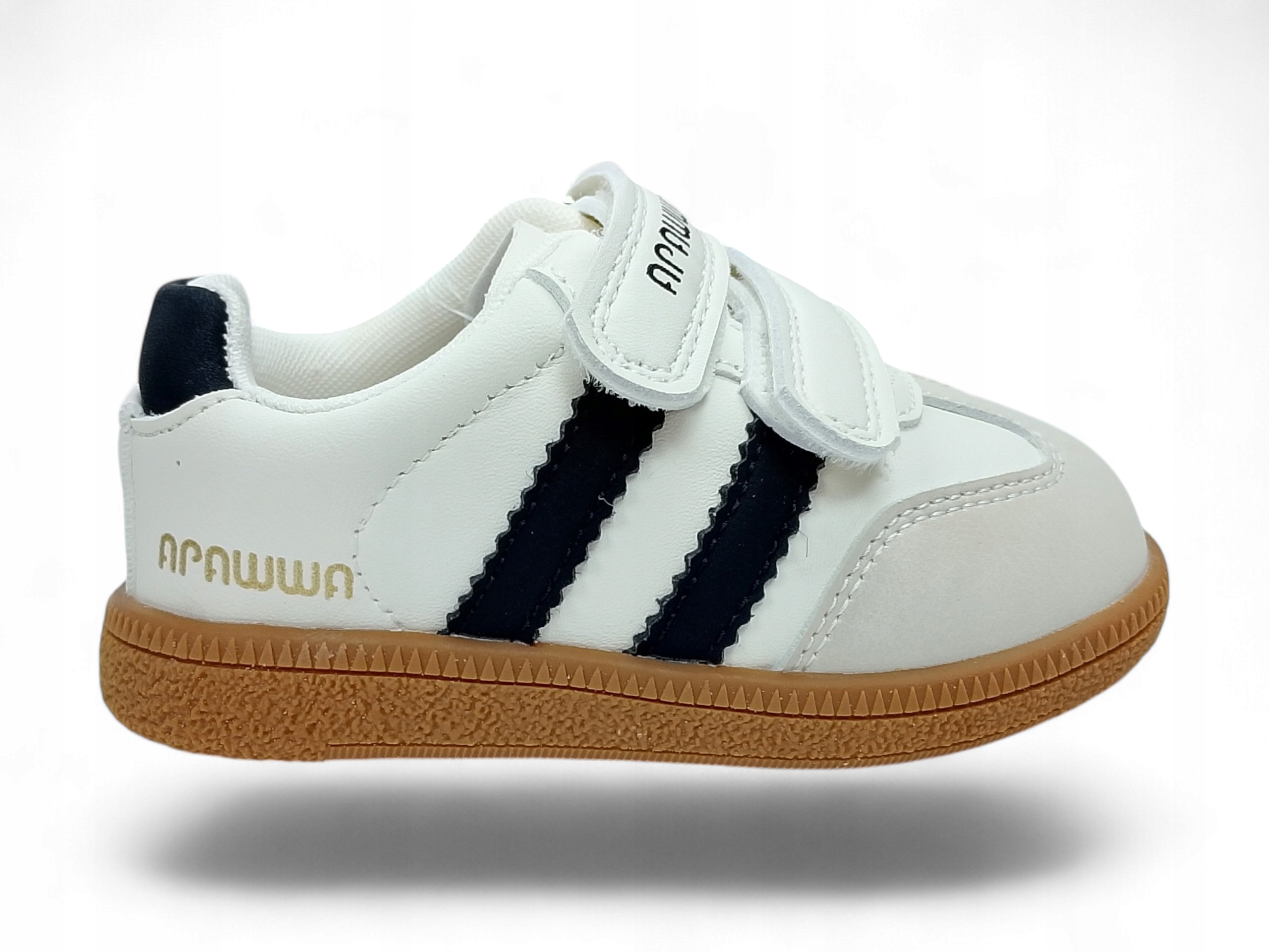 Półbuty Buty sportowe Trzewiki Apawwa ABC0351P Beżowe Rzepy r20