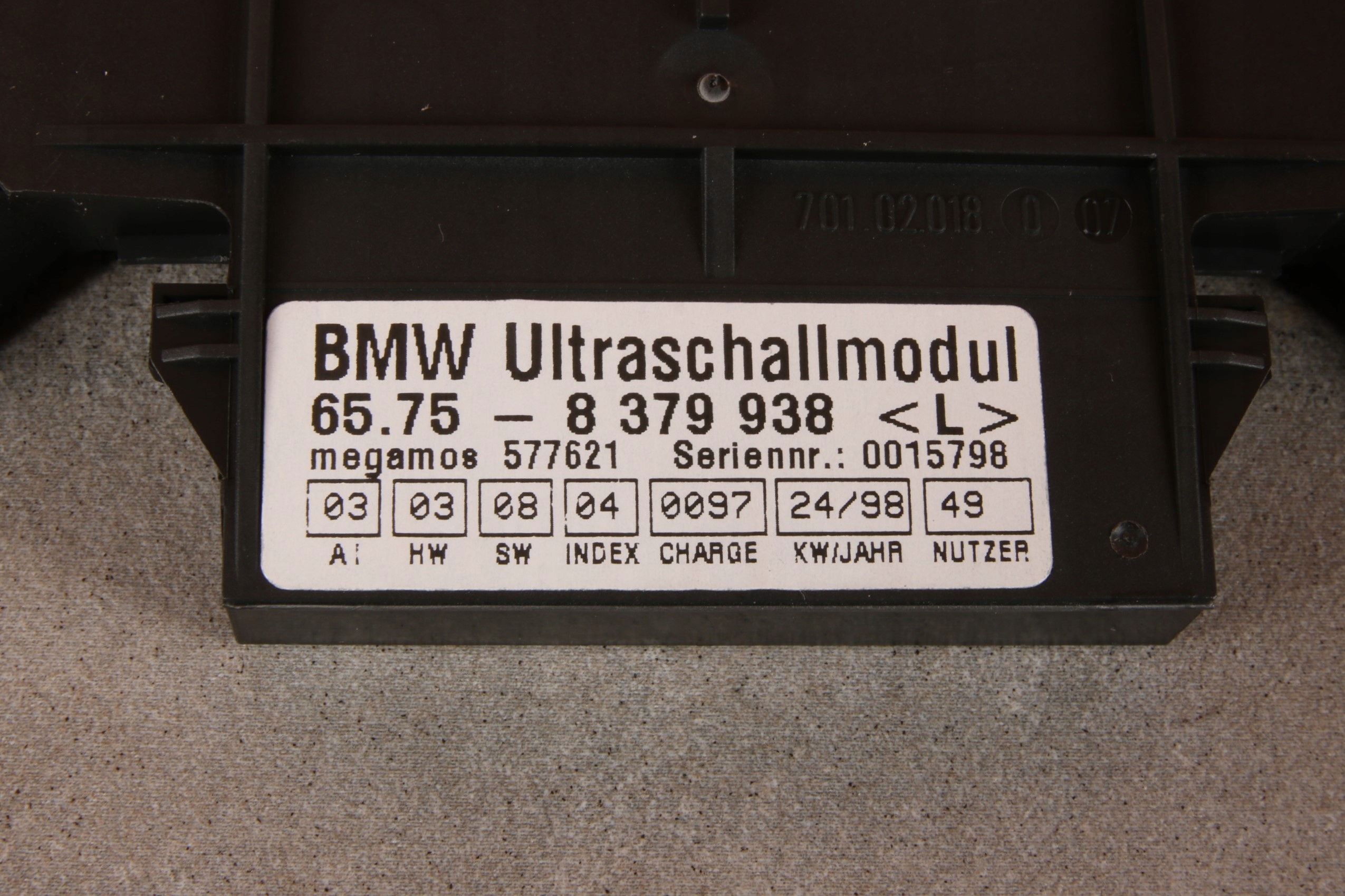 BMW 3' E46 5' E39 7' E38 module ULTRADZWIEKOWY ALARMU sensor SENSOR 8379938