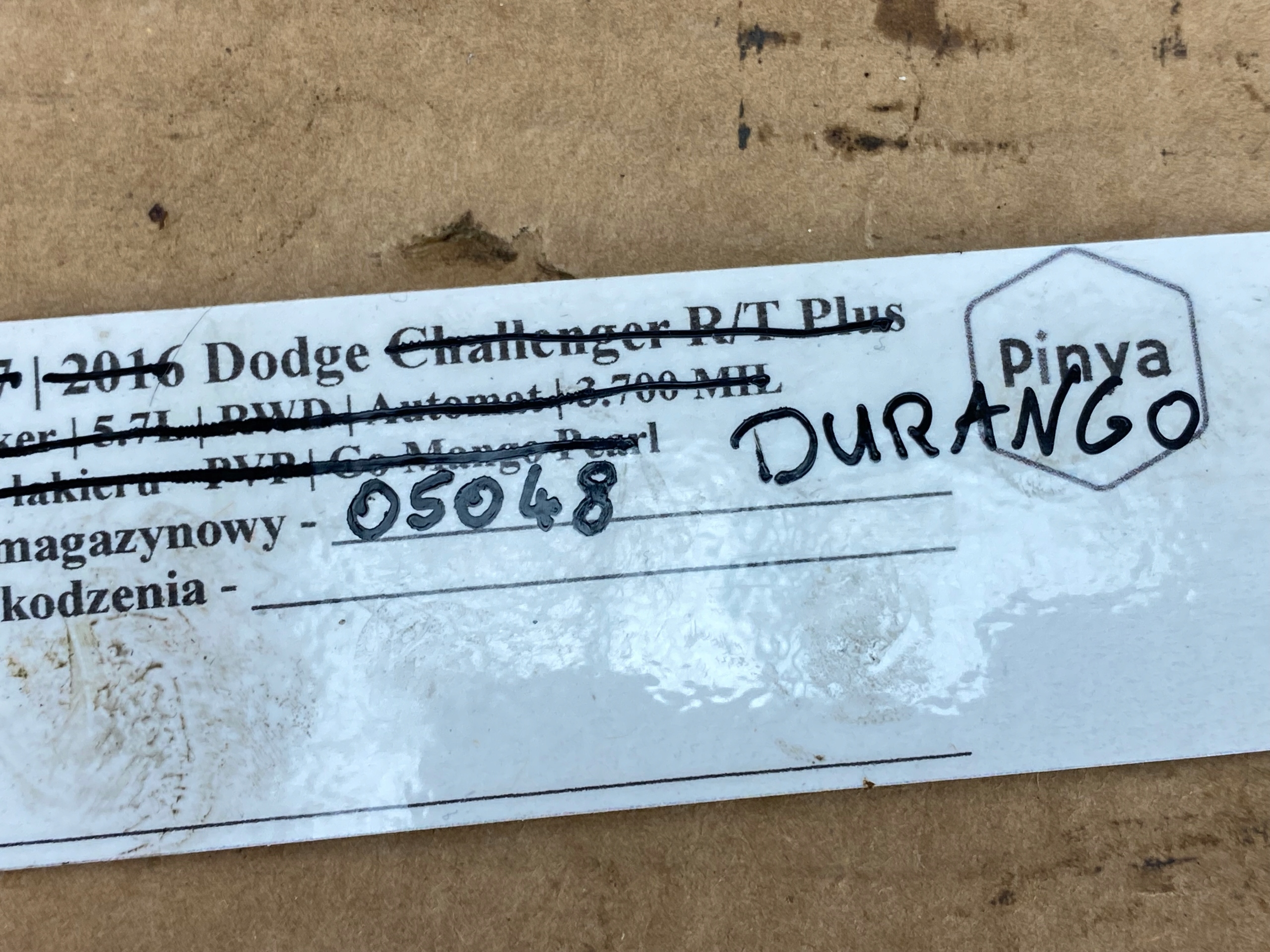 Wklad dyferencjalu heck Differential Dodge Durango 2014+ USA