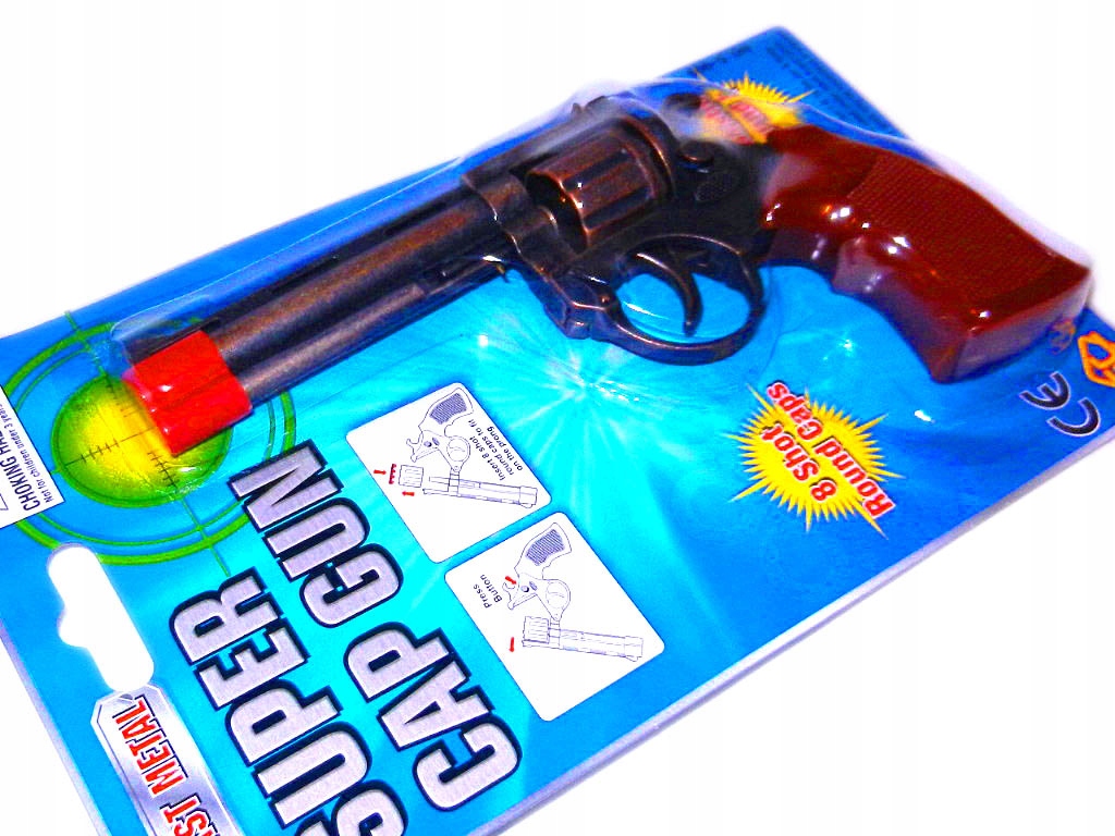 pistolet METALOWY REWOLWER na kapiszony obr. BĘBEN metal Kod producenta NO.5909